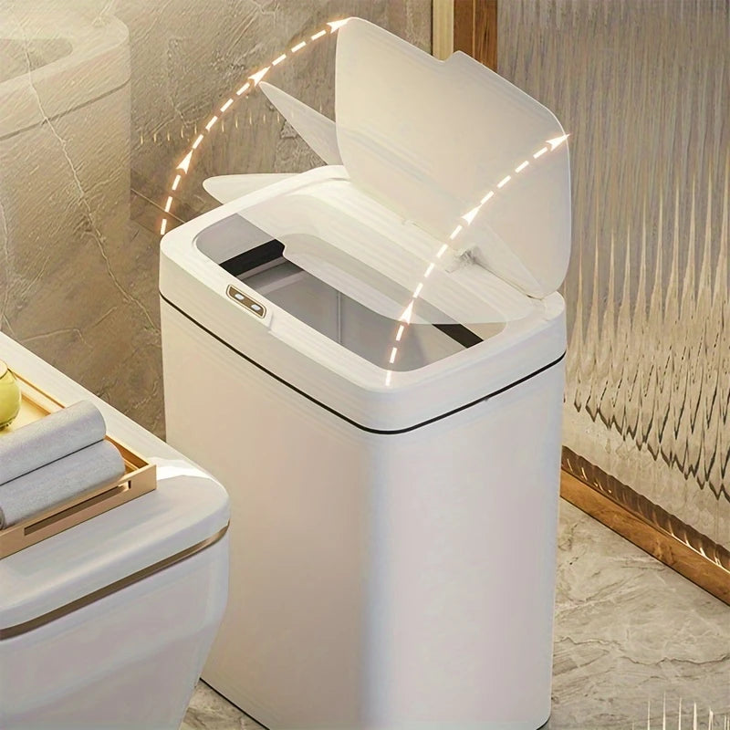 Lixeira Abertura Automático com Toque, Excelente para Quarto, Banheiro, Cozinha e Escritório, 16 Litros.
