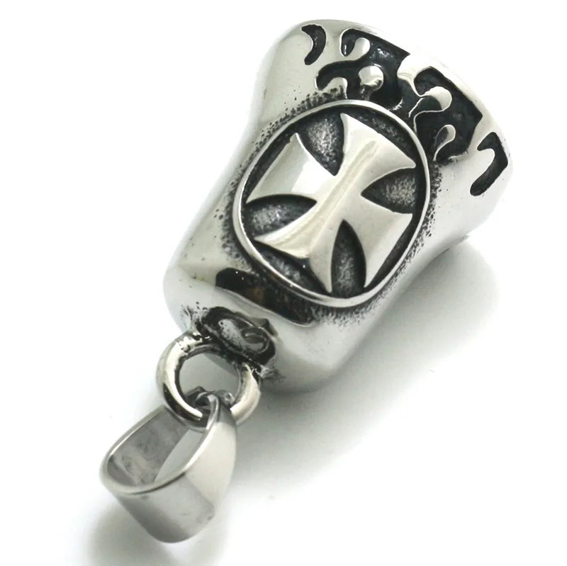 Colar Criativo com Pingente de Cruz de Jesus Cristo – Design Religioso Simples e Elegante para Homens e Mulheres