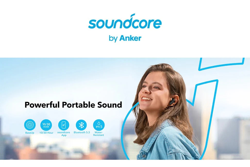 Fones de Ouvido Sem Fio Soundcore by Anker P20i, 30h de Duração, Fones Bluetooth Sem Fio
