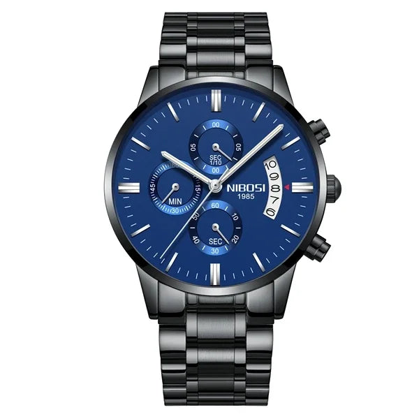 Relógio Masculino Nibosi - Marca Superior, Estilo Militar, Movimento Quartzo e Design Esportivo