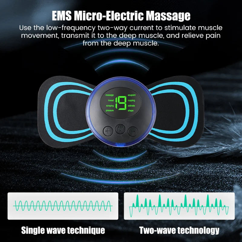 Tapete Massageador Elétrico Para Pés, Fisioterapia Relaxamento Muscular de Pés Recarregável