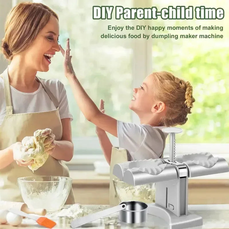 Máquina manual cabeça dupla para fechar pastel, bolinhos.
