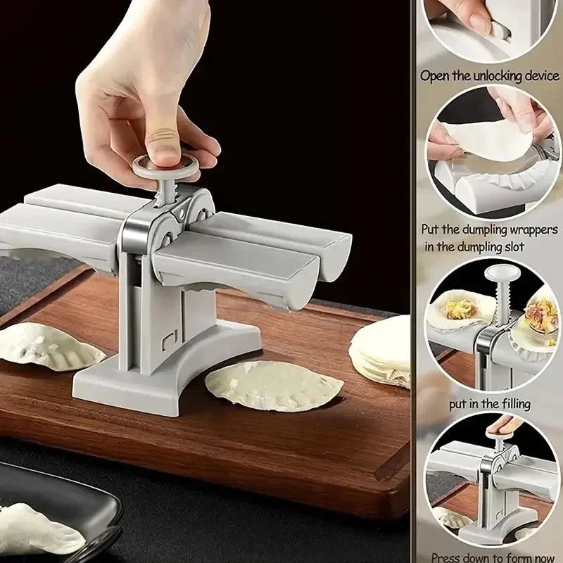 Máquina manual cabeça dupla para fechar pastel, bolinhos.