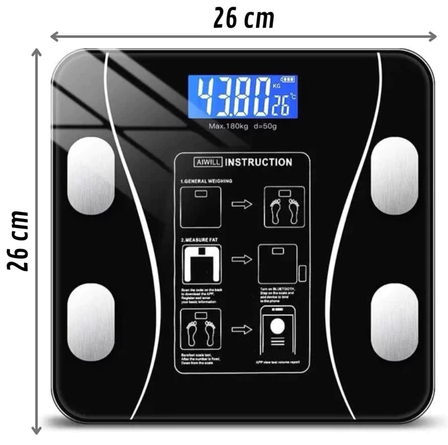 Balança Digital Medidora Corporal Bioimpedância até 180kg