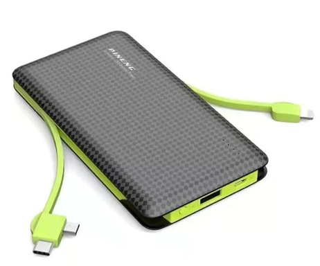 Carregador Portátil Power Bank 10000mah com 3 Saídas v8 iphone e type-c KD-956
