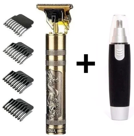 KIT cuidados masculinos - Barbeador e aparador de pelos Maquina cortar cabelo dragão