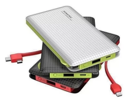 Carregador Portátil Power Bank 10000mah com 3 Saídas v8 iphone e type-c KD-956