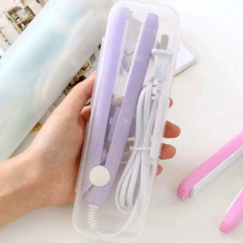 Mini chapinha prancha portátil de bolsa viagem bivolt