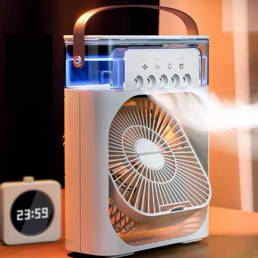Refrigerador De Ar Ventilador Umidificador Portátil com Reservatório De Água