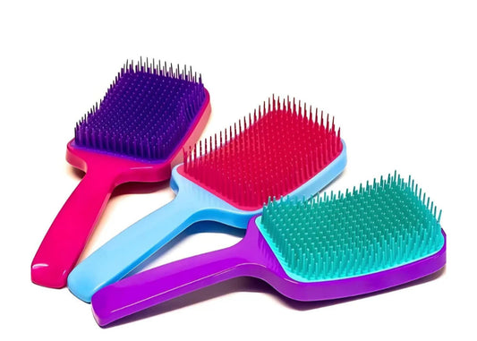 Escova Raquete Flex Para Desembaraçar Cabelos Para Todos Os Tipos De Cabelos