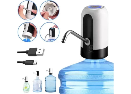 Bomba Elétrica Universal com Carregamento USB para Galão / Garrafão de Água Digital