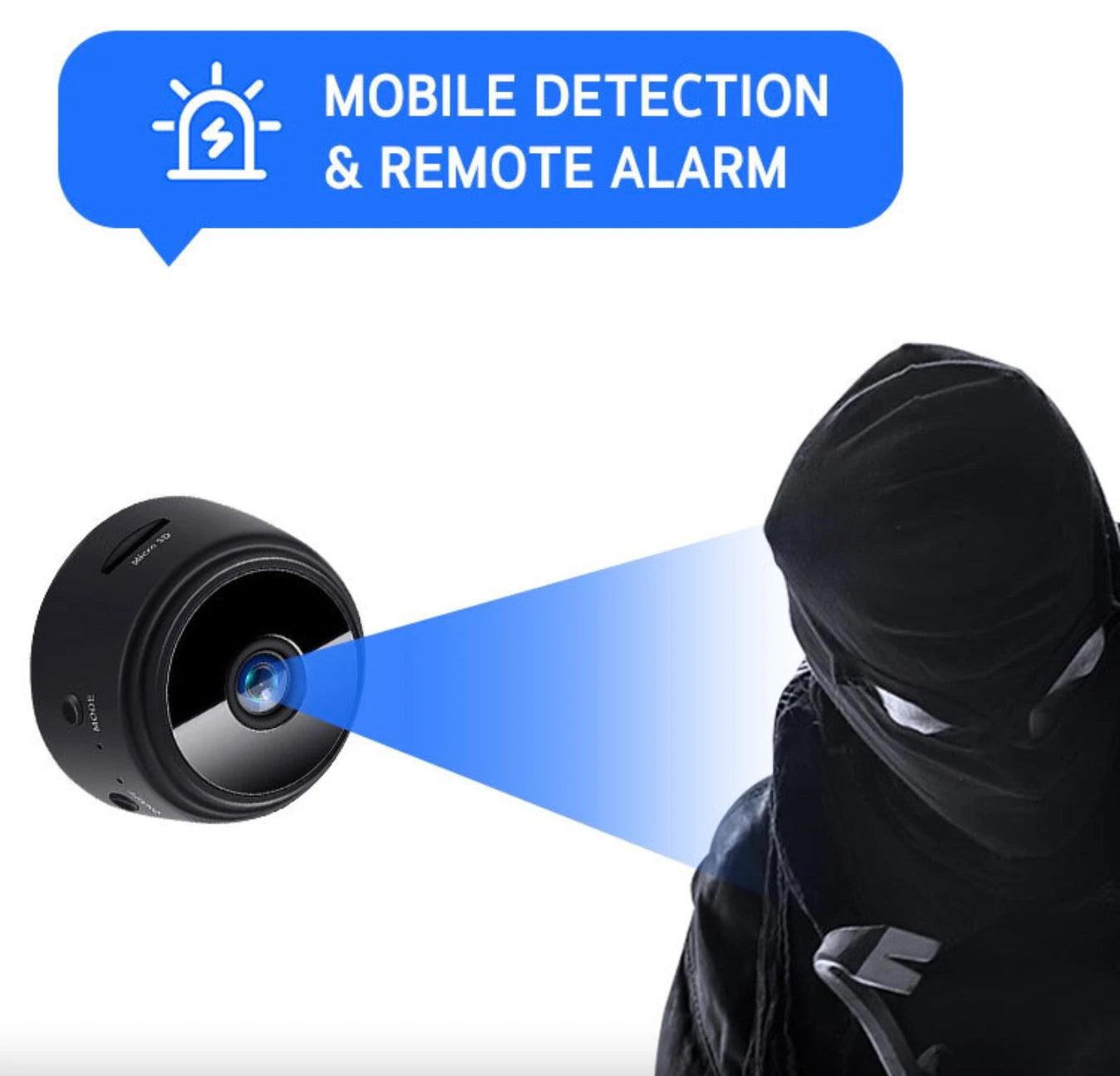 Câmera A9 HD 1080P com Visão Noturna e Wifi - Mini Câmera de Vigilância Sem Fio