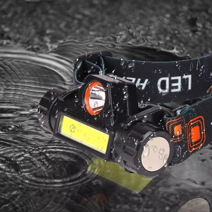 Lanterna de Cabeça LED COB High Power - Caminhada, Pesca e Ciclismo | NEVERDIE STORE | Envio Rápido para Todo o Brasil