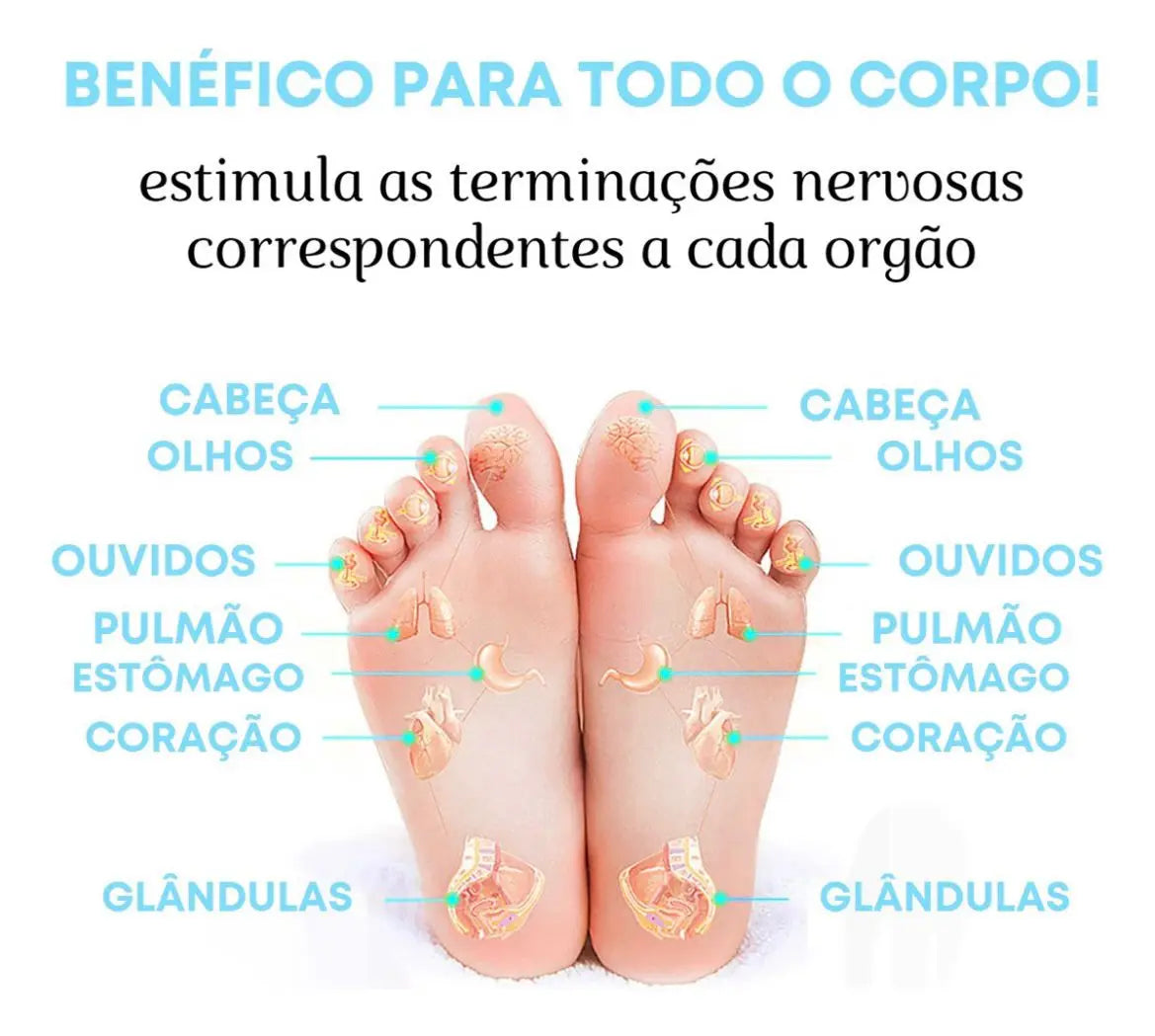 Kit Tapete Massageador + Mini Massageadora Elétrico Cervical