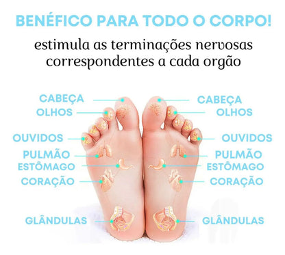 Kit Tapete Massageador + Mini Massageadora Elétrico Cervical