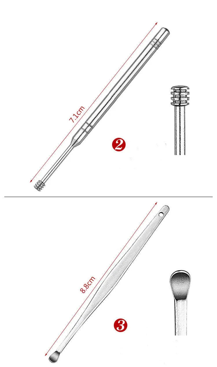 Kit De Limpeza De Cera Removedor De Cera De Ouvido Removedor De Limpeza De Cera