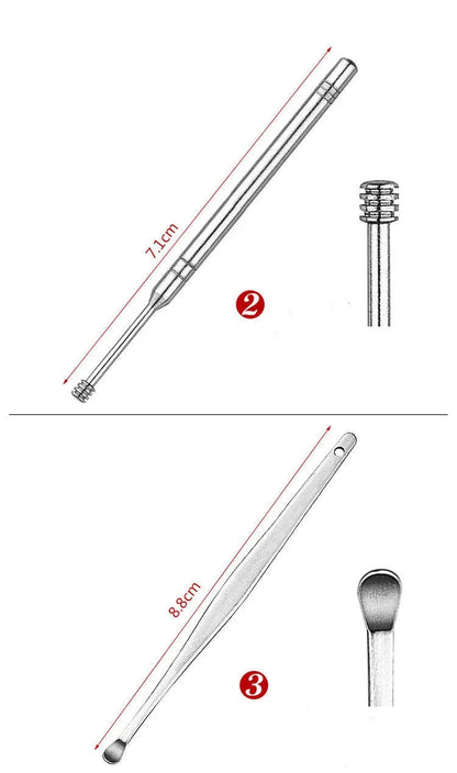 Kit De Limpeza De Cera Removedor De Cera De Ouvido Removedor De Limpeza De Cera