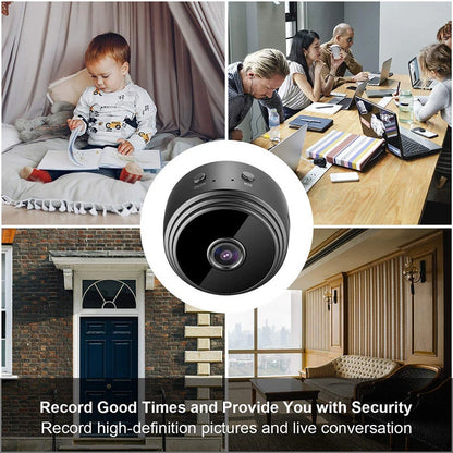 Câmera A9 HD 1080P com Visão Noturna e Wifi - Mini Câmera de Vigilância Sem Fio