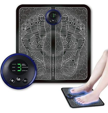 Kit Tapete Massageador + Mini Massageadora Elétrico Cervical