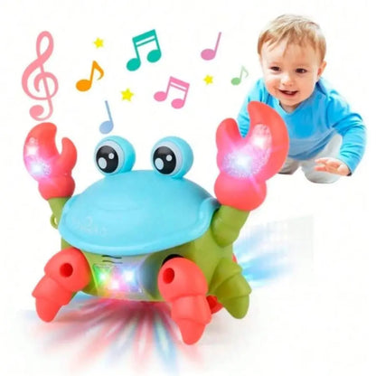 Brinquedo Caranguejo Fujão Musical com Som, Luz e Movimento - Diversão Garantida!