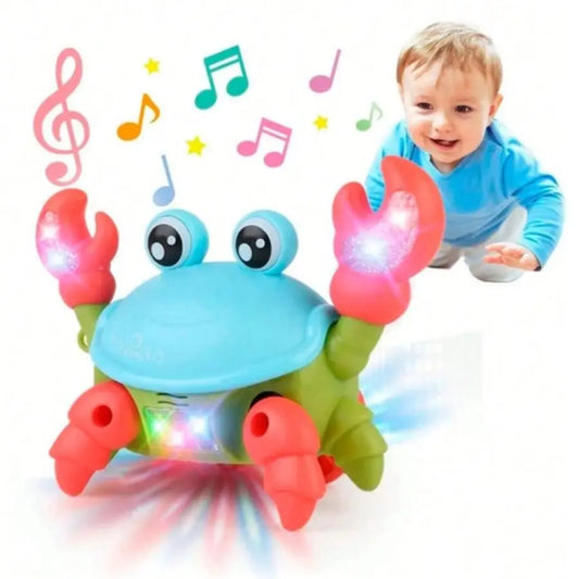 Brinquedo Caranguejo Fujão Musical com Som, Luz e Movimento - Diversão Garantida!