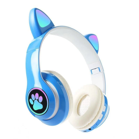 Fone de Ouvido, Bluetooth, com Orelhas de Gato.