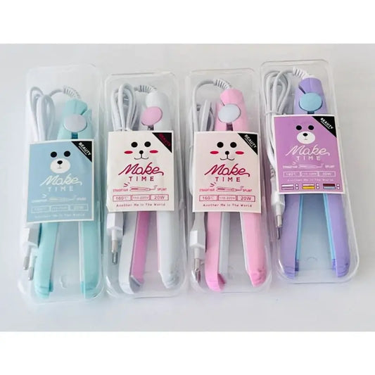 Mini chapinha prancha portátil de bolsa viagem bivolt