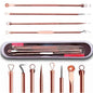 Kit 4 Ferramentas de Beleza Removedor de Cravo, Espinha, Aço Inoxidável