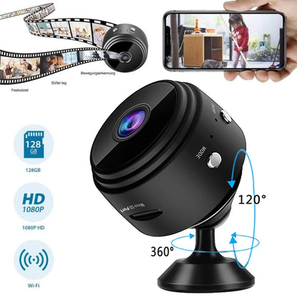 Câmera A9 HD 1080P com Visão Noturna e Wifi - Mini Câmera de Vigilância Sem Fio