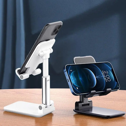 Suporte Dobrável de Mesa Para Celular e Tablet.