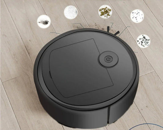 Mini Aspirador De Pó Robô Automático Inteligente Doméstico E Recarregável
