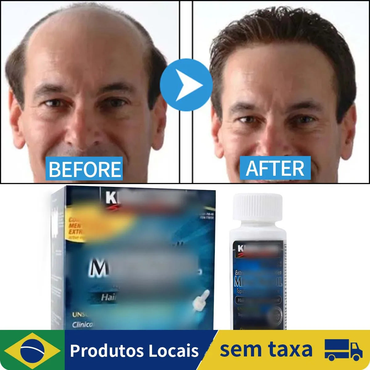 Solução para cuidados com cabelo e barba 60ml