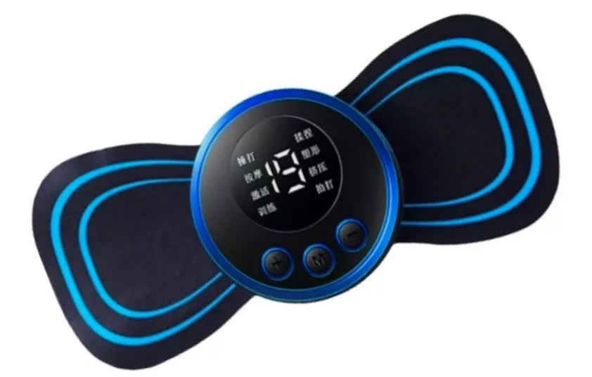 Massageador Elétrico de Estimulação EMS Portátil e Mini para Alívio da Dor Muscular Cervical
