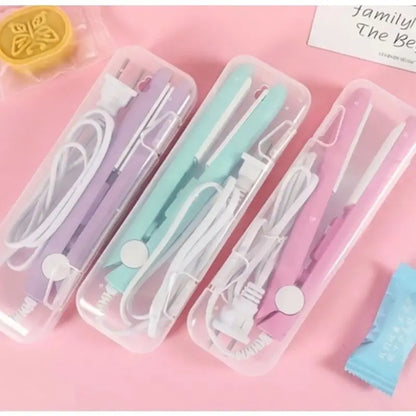 Mini chapinha prancha portátil de bolsa viagem bivolt