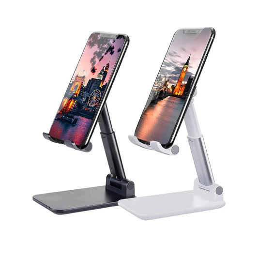 Suporte Para Celular e Tablet Dobrável Portátil Ajustável Apoio Mesa