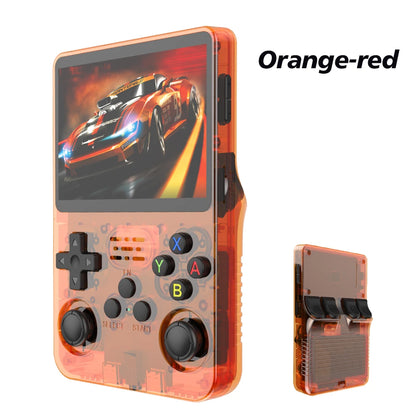 Console de Videogame Portátil Retro 128G R36S, Sistema Linux, Tela IPS de 3,5 Polegadas, Player de Vídeo Portátil R35s Pro com 64GB de Jogos