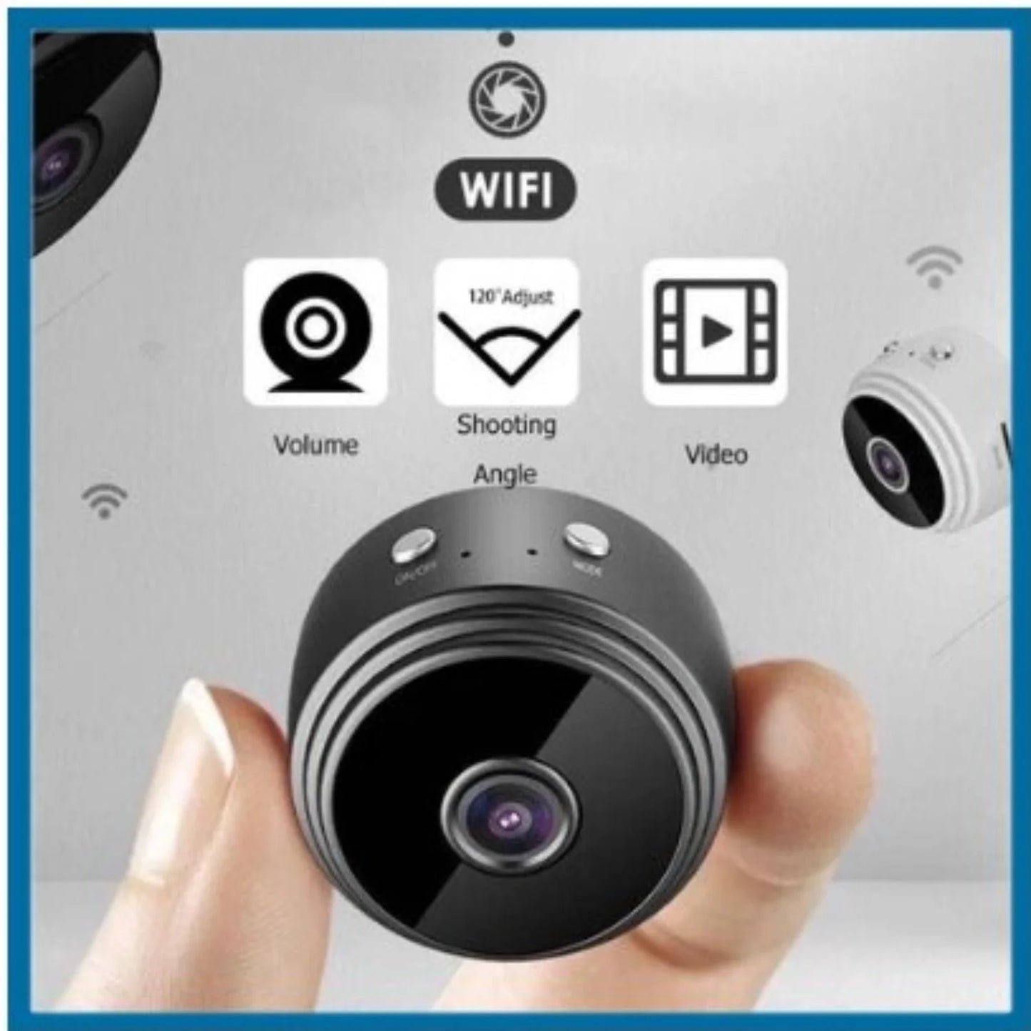 Câmera A9 HD 720P com Visão Noturna e Wifi - Mini Câmera Sem Fio para Vigilância
