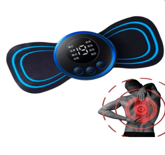 Massageador Elétrico de Estimulação EMS Portátil e Mini para Alívio da Dor Muscular Cervical