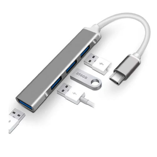 Hub USB 3.0 Tipo-C 4 Portas ORICO - 5Gbps de Alta Velocidade, Multiplicador Tipo-C Ultra