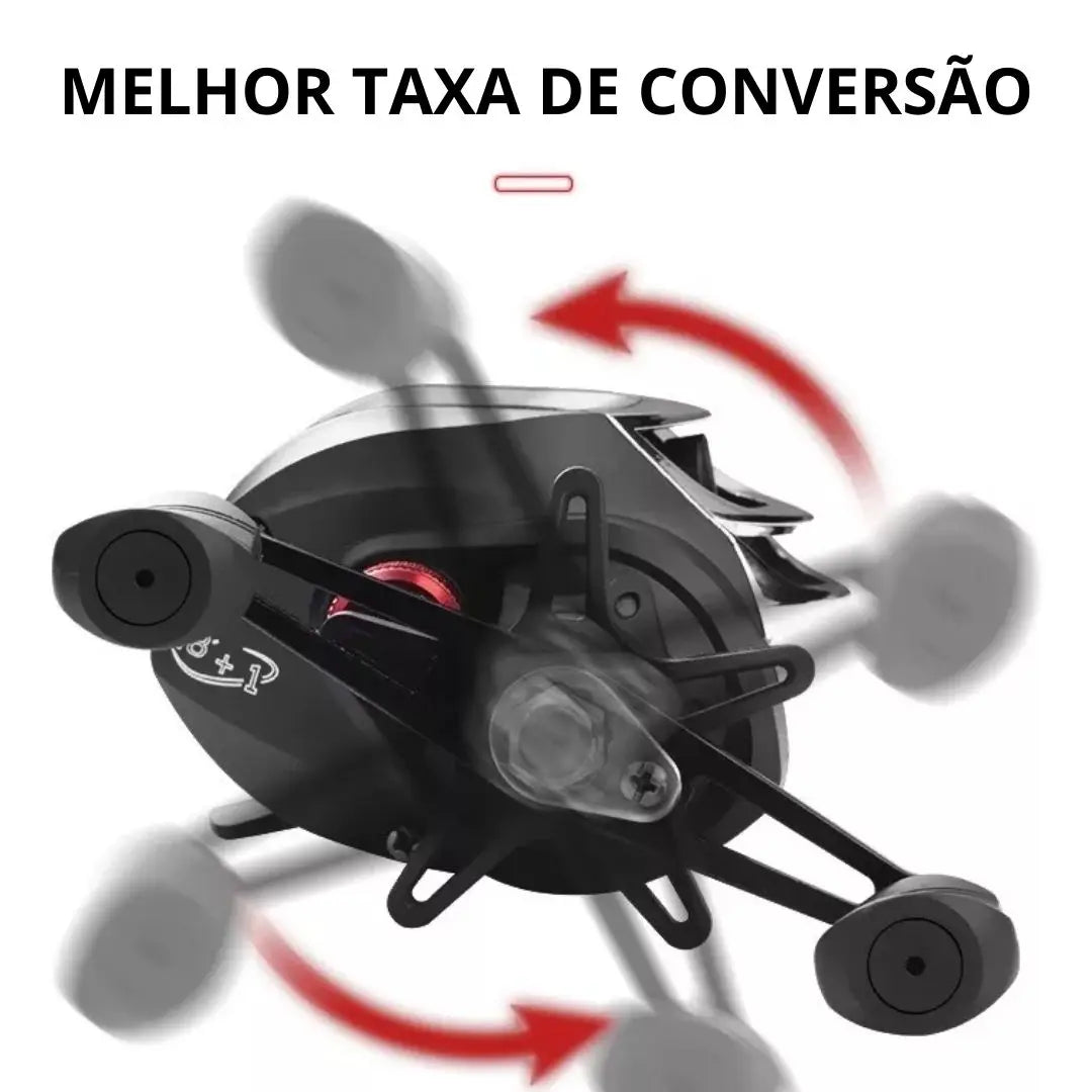 Carretilha pesca Rolamentos 8K Esquerdo 7.2:1 Rolamento Ultra leve Pesca Água Doce e Salgada Para Peixes Variados