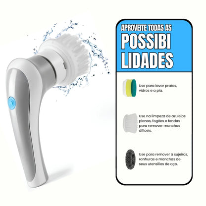 Escova Elétrica de Limpeza, Multifuncional para sua casa.