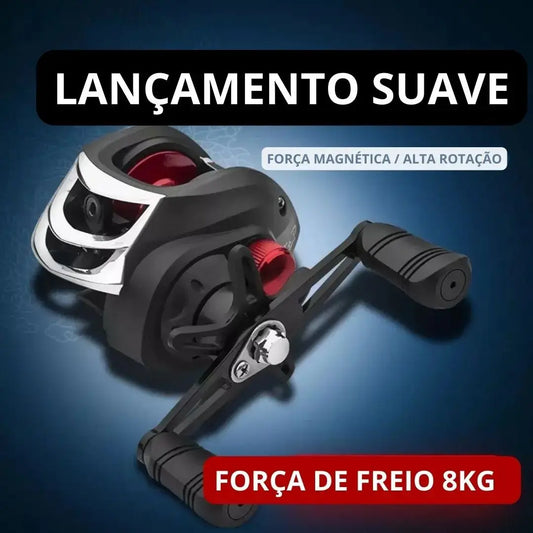 Carretilha pesca Esquerdo 7.2:1, Ultra leve, Pesca em Água Doce e Salgada.