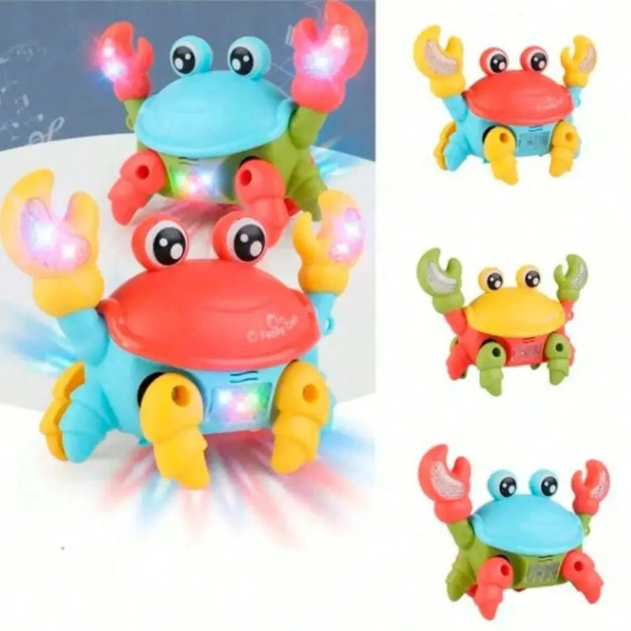 Brinquedo Caranguejo Fujão Musical com Som, Luz e Movimento - Diversão Garantida!