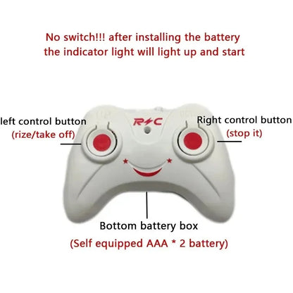 Recarregável Mini RC Drone, Remote Safe, Resistente a Quedas, Helicópteros RC, Brinquedos para crianças