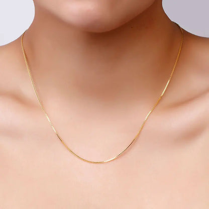Colar Feminino Hoyon Puro 14k Banhado a Ouro – Joia Elegante e Sofisticada para o Pescoço