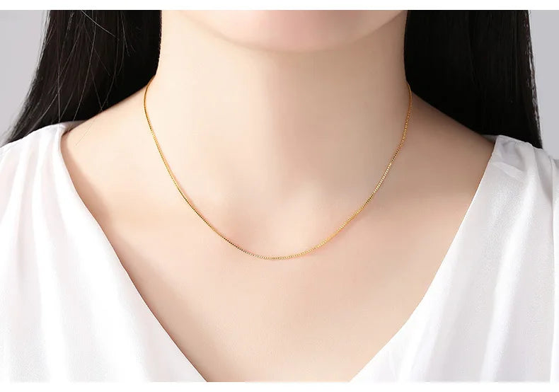 Colar Feminino Hoyon Puro 14k Banhado a Ouro – Joia Elegante e Sofisticada para o Pescoço