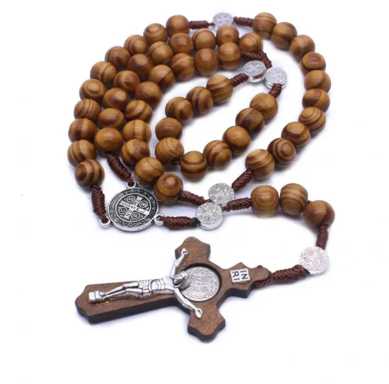 Colar Criativo com Pingente de Cruz de Jesus Cristo – Design Religioso Simples e Elegante para Homens e Mulheres
