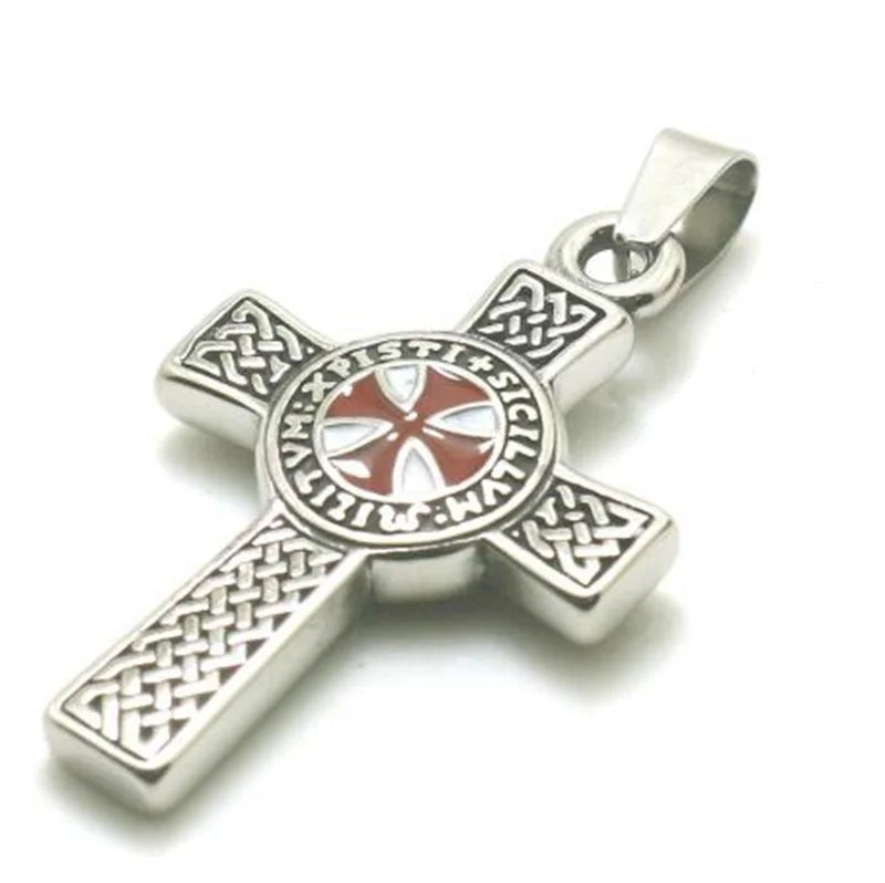 Colar Criativo com Pingente de Cruz de Jesus Cristo – Design Religioso Simples e Elegante para Homens e Mulheres