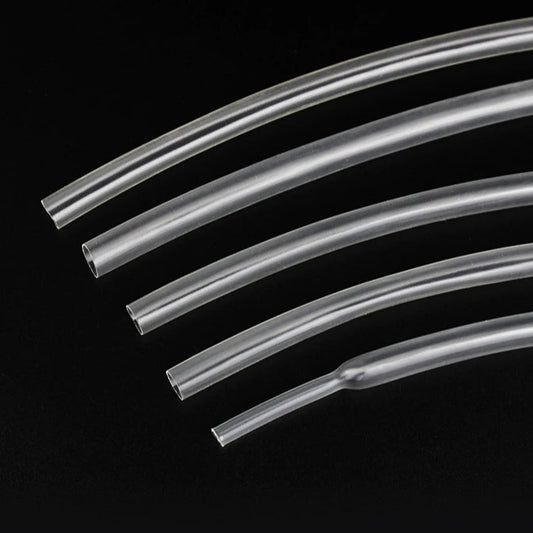 Tubo termo retrátil transparente, diâmetro 22mm - 60mm, 1 metro