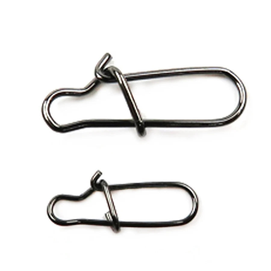Snap de pesca feito de aço inoxidável, tamanho 9mm, 11mm e 13mm - pacote com 100 pçs
